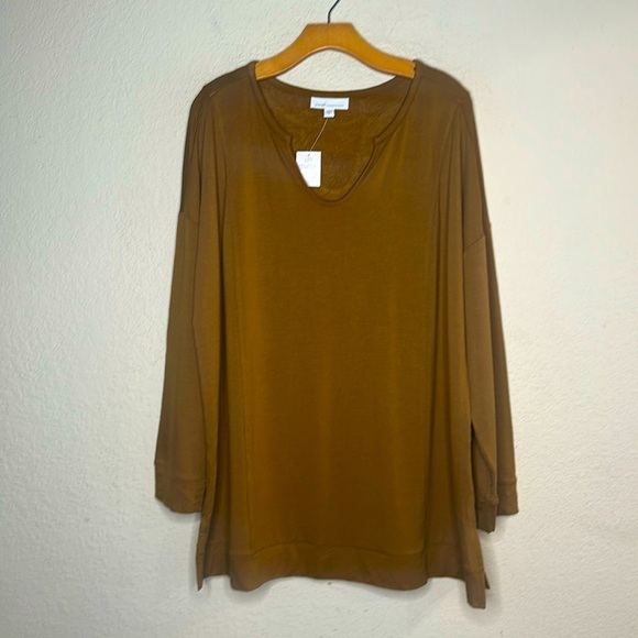 NWT J. Jill Pure Jill Tranquility Fleece Scoop-Neck Tunic Pullover Sweater XL - Picture 2 of 10